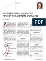 Achieving Patient Engagement Through The 6 Elements of Influence
