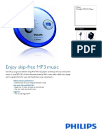 Enjoy Skip-Free MP3 Music: Philips Portable MP3-CD Player