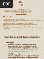 Download KELOMPOK KERJA DAN KOMUNIKASI DALAM ORGANISASI by buniyani SN27122351 doc pdf