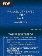 Availablility Based Tariff (ABT)
