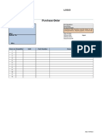 Company Purchase Order Template
