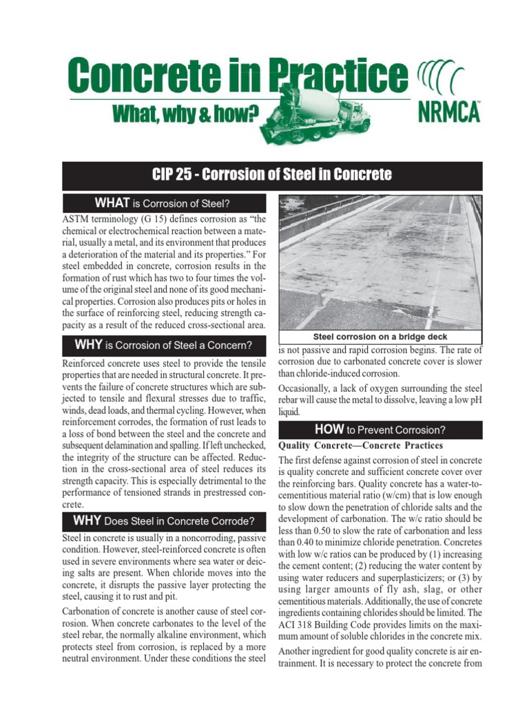 Corrosion of Steel in Concrete X | PDF | Corrosion | Concrete