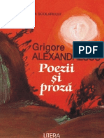 Alexandrescu Grigore - Poezii Si Proza (Tabel Crono)