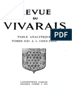 RV Table Analytiques 1913 1944