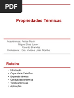 Propriedades termicas