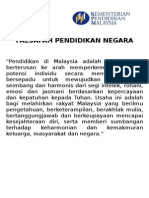 FALSAFAH PENDIDIKAN NEGARA