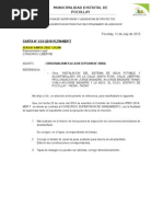 Acta De Entrega De Expediente Tecnico: Municipalidad 