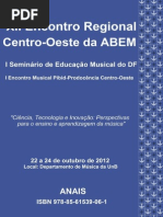 Anais Do XII Encontro Regional Centro-Oeste Da ABEM