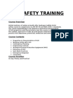 H2S Safety Training Program Information