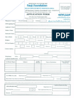 Application Form Fauji
