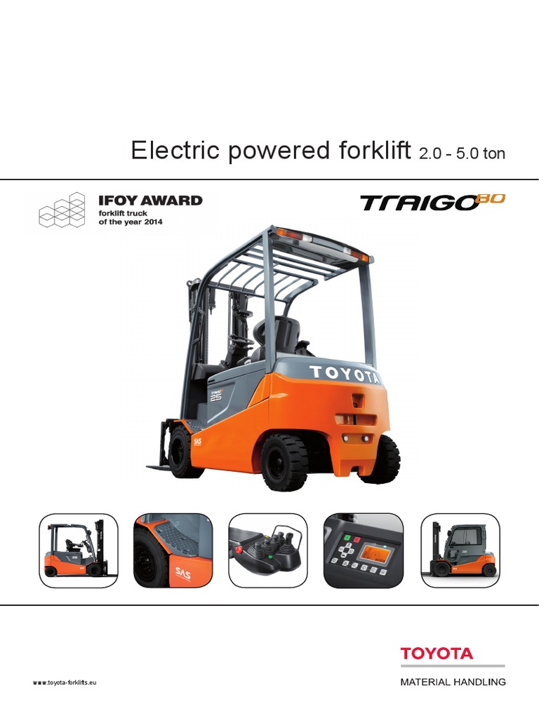 Toyota Electric Forklift PDF PDF Forklift Axle