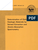 Determination of Gold in Geological Materials by Solvent Extraction and AAS