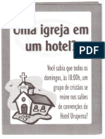 Folheto para Igrejas em Hotel