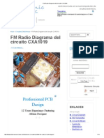 FM Radio Diagrama Del Circuito CXA1019 PDF