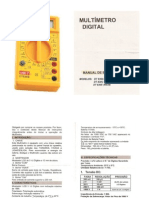 Manual do Multimetro DT830B
