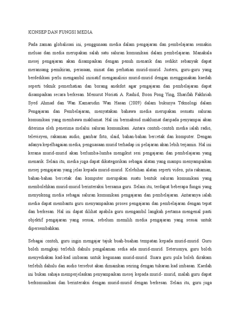 Konsep Dan Fungsi Media Pdf