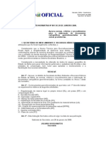 Instrução Normativa Nº 001 de 28 de Janeiro 2008