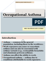 Occupational Asthma Occupational Asthma: Sri Handayani Lubis