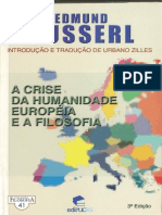 (Coleção Filosofia, 41) Edmund Husserl_ Urbano Zilles-A crise da humanidade européia e a filosofia-EDIPUCRS (2002)
