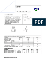 P-Channel Enhancement Mode FET Technical Specifications