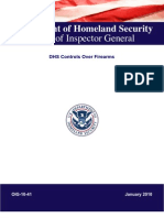 Department of Homeland Security of Ce of Inspector