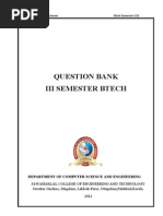 Question Bank Iii Semester Btech