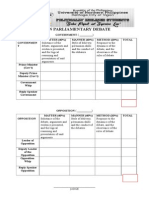 Asian Parliamentary Debate Tabulation