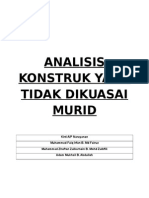 Analisis Konstruk Yang Tidak Dikuasai Murid