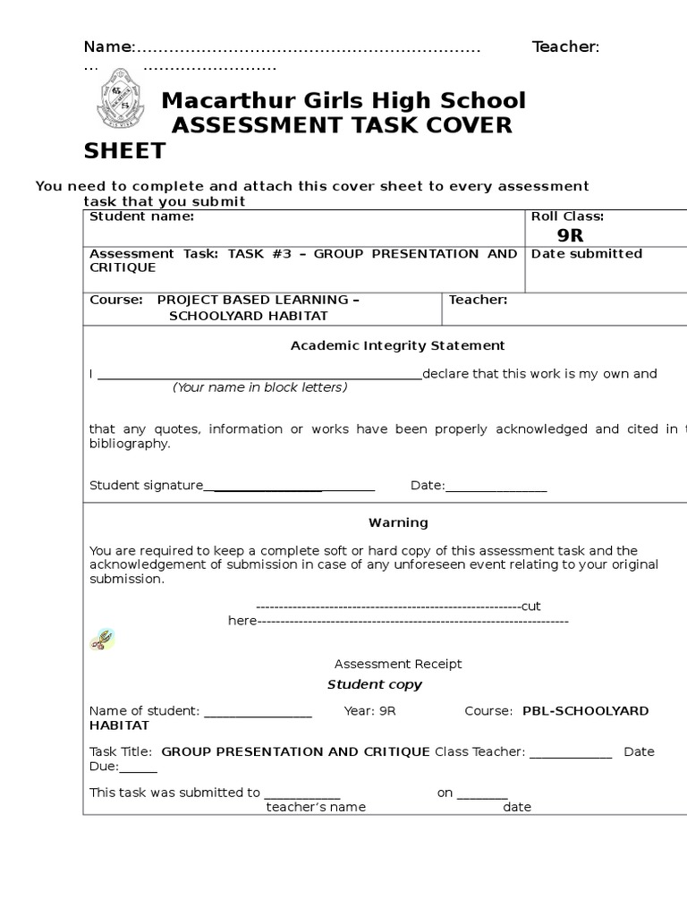 Task 3 - Group Presentation and Critique | PDF | Educational Assessment ...