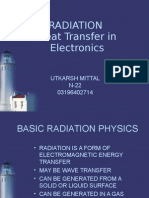 Radiation Heat Transfer in Electronics: Utkarsh Mittal N-22 03196402714