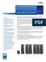 Emc Clariion Cx4 Series: Midrange Innovation That Delivers More, For Less