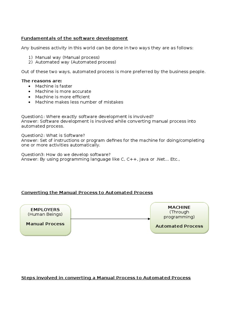 Software Development Basics Explained | PDF | Computers