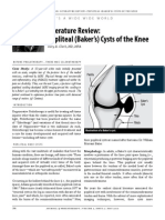 Literature Review: Popliteal (Baker's) Cysts of The Knee: It'S A Wide Wide World