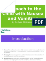 Approach To The Child With Nausea and Vomiting: by DR - Ryan Al - Ghanemi