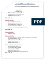 ICTS Int PHD Course Work 18-07-14