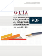 Guía de Evaluación Diagnóstica 2015-2016