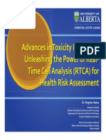 University Alberta - Toxicity Bioassay Health Risk Assessment - xCELLigence - Webinar2014 PDF