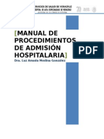 Manual de Procedimientos de Admision Hospitalaria