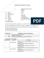 Programación Anual de Tutoria Tomas Gamarra