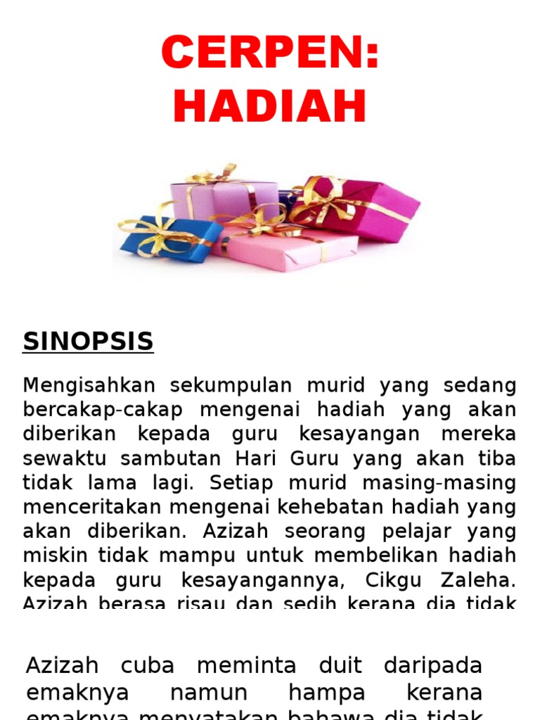 Cerpen Hadiah F1