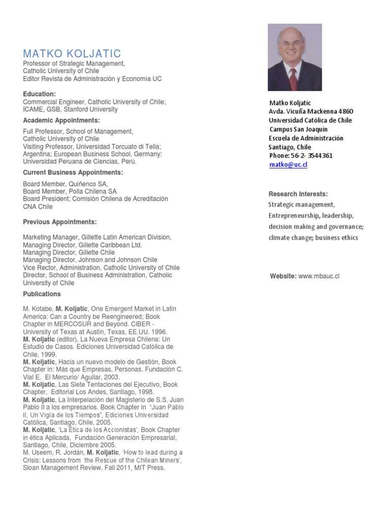 CV Matko Koljatic PDF | PDF | Finance & Money Management | Social Science