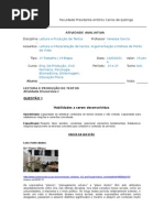 Leitura e Produção de Textos - Trabalho 1
