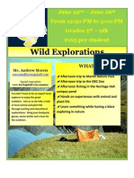 Wild Explorations Flyer