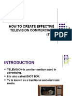 HOW To Create Effective Tvcs