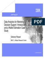 Data Analytics for Marketing Decision Support