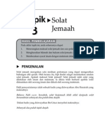 Fiqh Ibadat Topik 3 "Solat Jemaah"