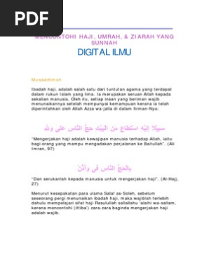 Haji Umrah As Per The Sunnah Pdf