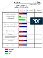 Fiche Individuelle Aides Aux Devoirs 