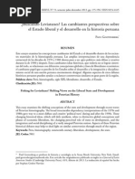 ¿Buscando Leviatanes? Las cambiantes perspectivas sobre el Estado liberal y el desarrollo en la historia peruana