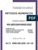 Unidad 3 Metodos Numericos